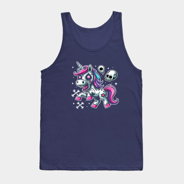 Gothic Unicorn Fantasy Tank Top by Patrick9